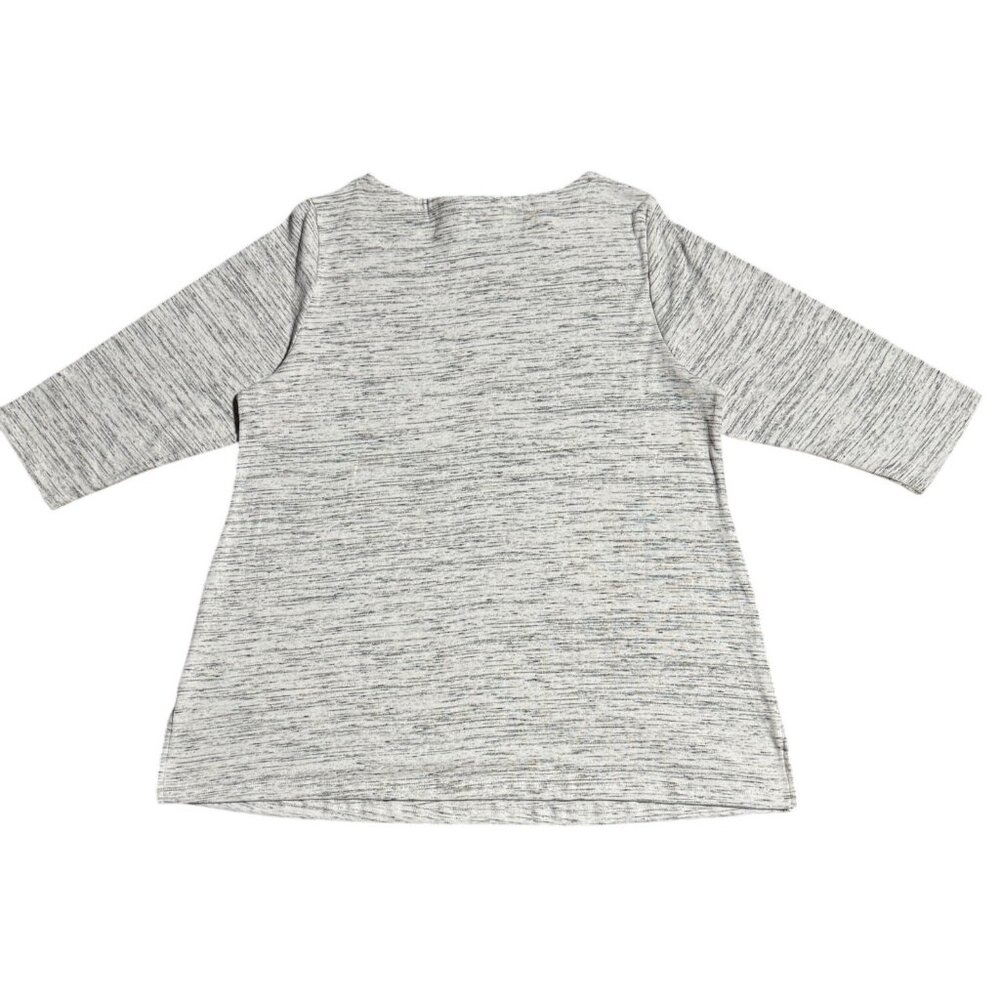 NEW Karen Scott Blouse Plus Sz 2x Cotton Blend Boatneck Knit Top Summer White - Picture 3 of 5